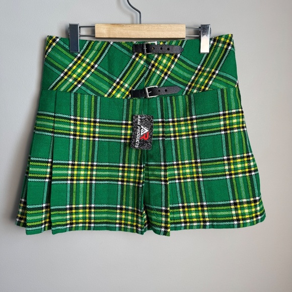 AAR Kilt Royal Steward Tartan Boys & Girls Skirt Green Scottish St. Patrick‎ Day - Picture 4 of 10